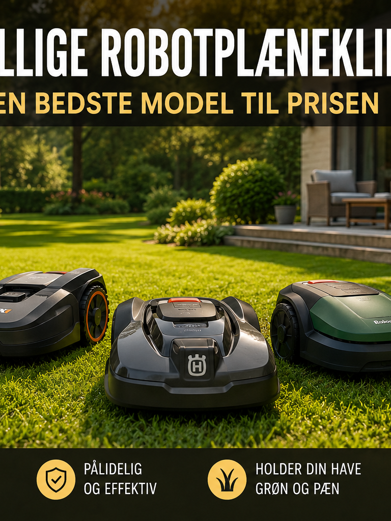 Bedste Billige Robotplæneklipper 2026: Find den bedste model til prisen