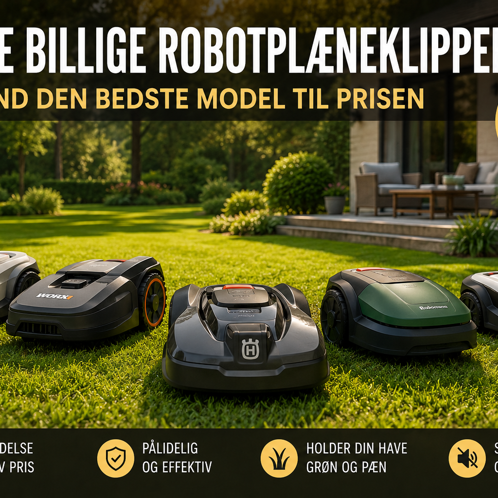 Bedste Billige Robotplæneklipper 2026: Find den bedste model til prisen