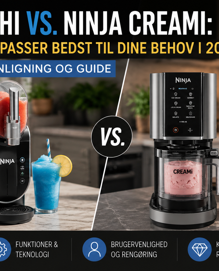 Ninja Slushi vs. Ninja Creami: Hvilken maskine passer bedst til dine behov i 2026?