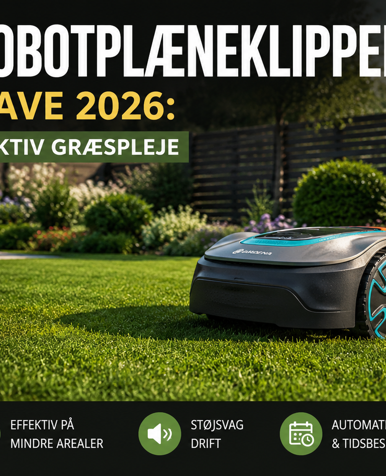 Bedste Robotplæneklipper til Lille Have 2026: Kompakt & Effektiv Græspleje