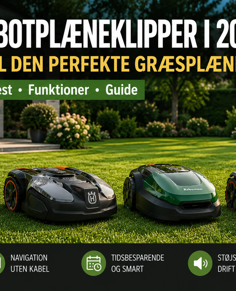 Bedste robotplæneklipper i 2026: Stor guide til den perfekte græsplæne