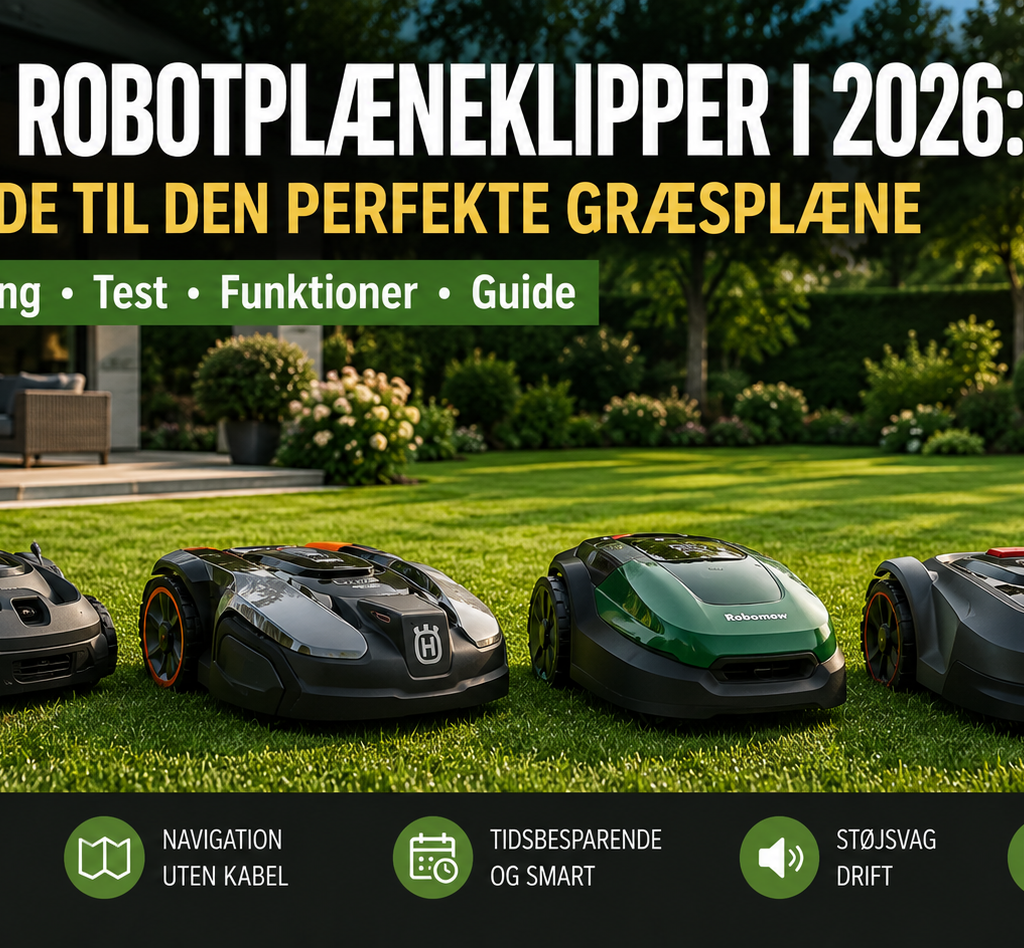Bedste robotplæneklipper i 2026: Stor guide til den perfekte græsplæne